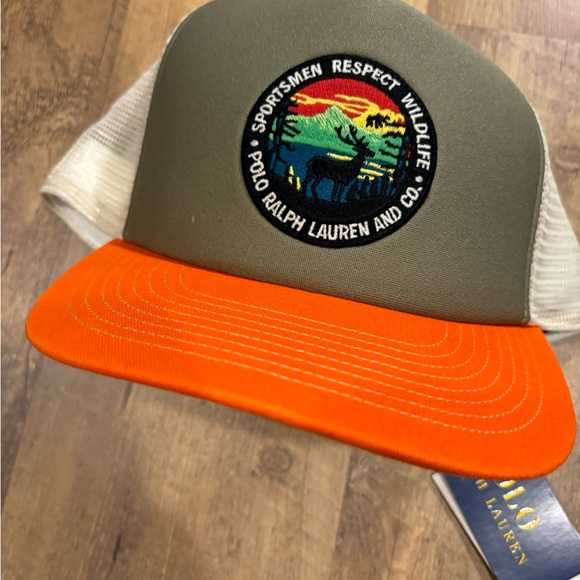 Polo Ralph Lauren Polo Sportsman Respect Wildlife Patch Trucker Ball Cap Hat - Picture 3 of 5